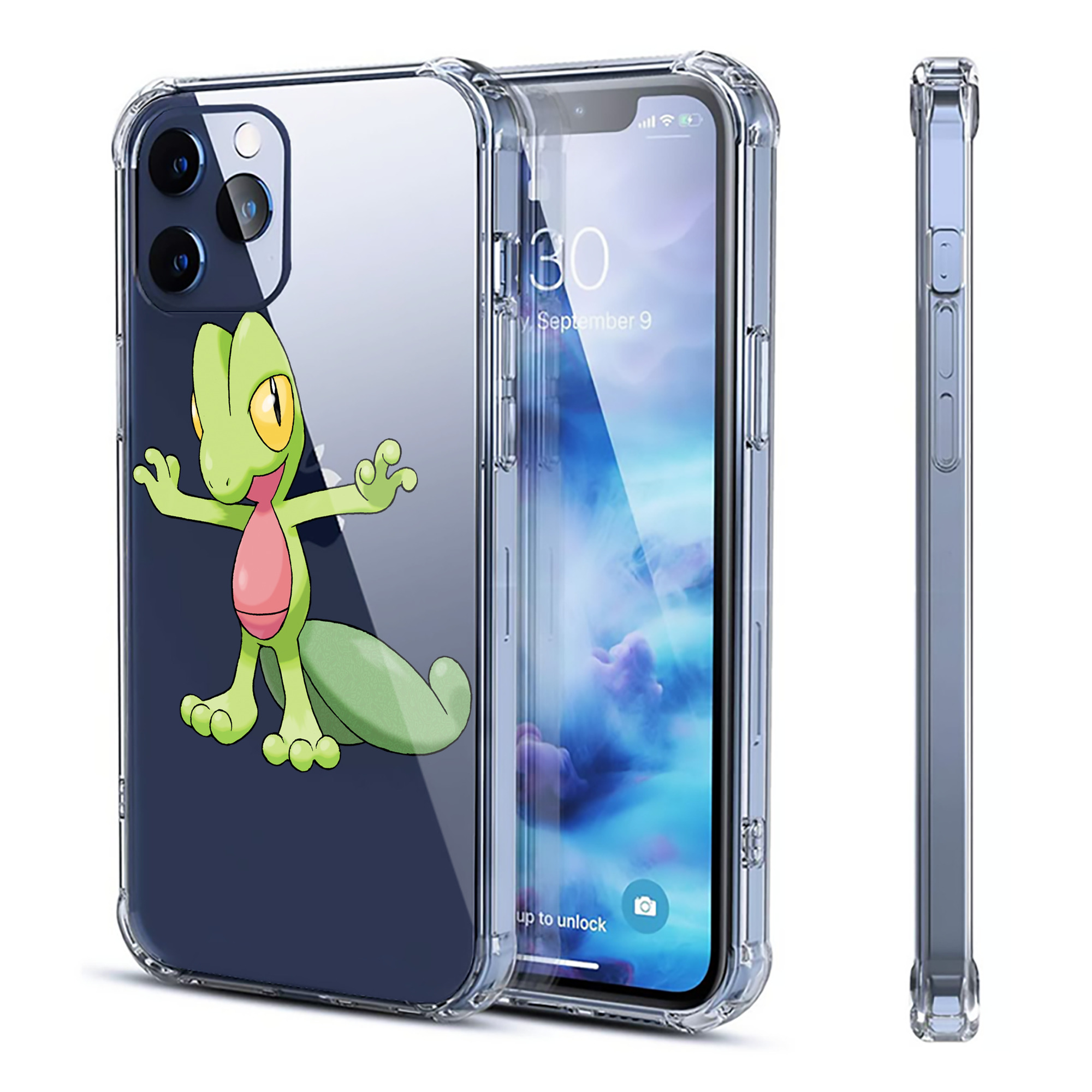 （画像用） ポケットモンスター Pokémon 【iPhone 12シリーズ対応】透明スマホケース（クリアソフトケース）